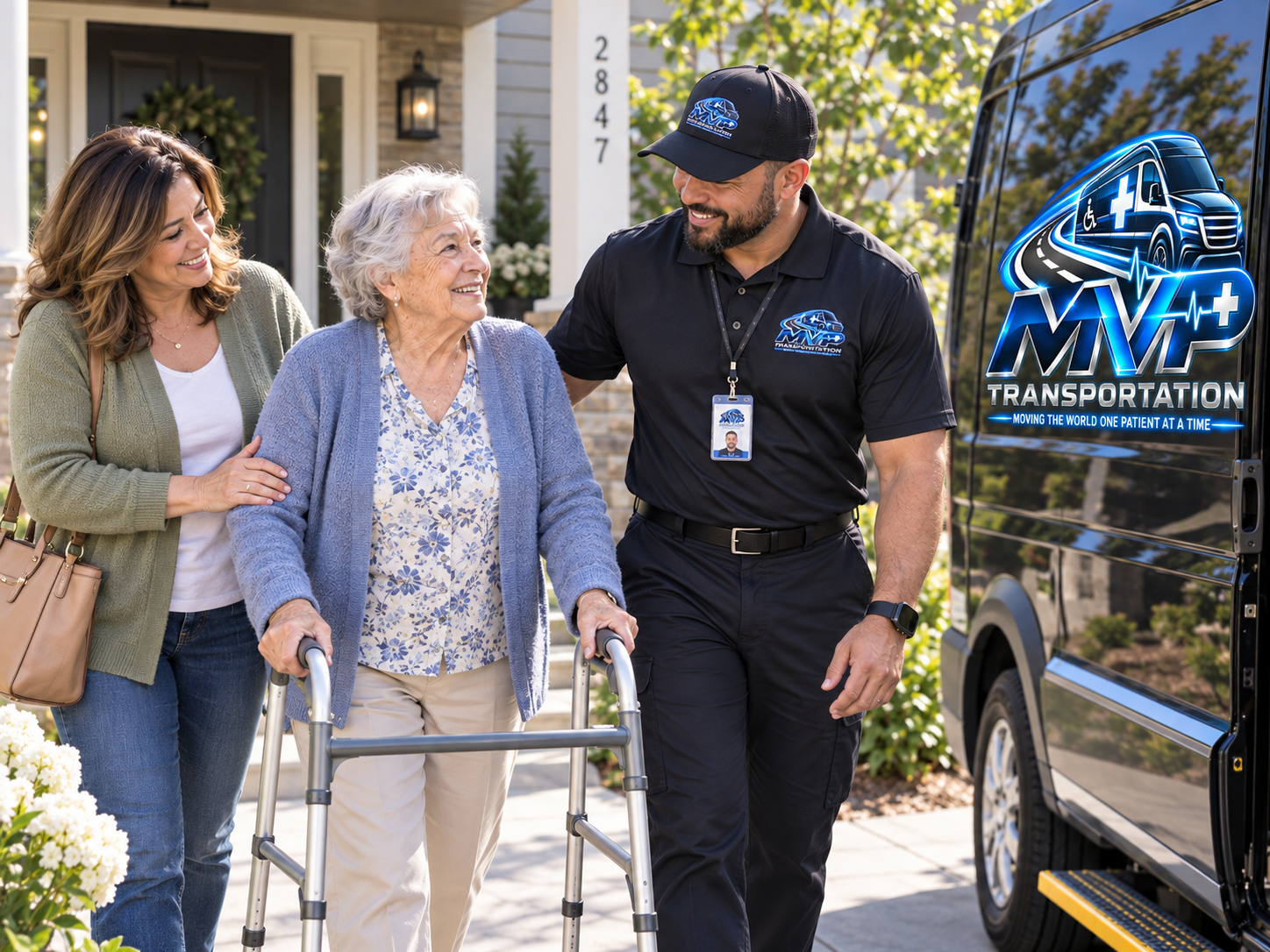 Pickup from home with MVP Transportation